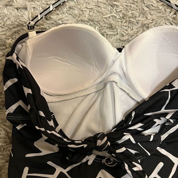 Jantzen Women Black/light gray swimming suit sz 14 - Picture 7 of 11